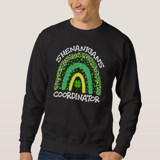 Shenanigans Coordinator St Patrick's Day V Neck Sweatshirt (Vorderseite)