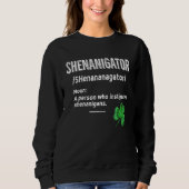 Shenanigans Definition Tie Dye St. Patrick's Day G Sweatshirt (Vorderseite)
