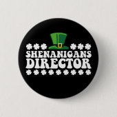 Shenanigans Director Groovy St Patrick's Day Irish Button (Vorderseite)