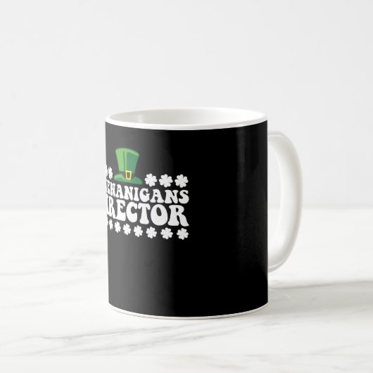 Shenanigans Director Groovy St Patrick's Day Irish Kaffeetasse (VorderseiteRechts)