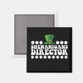 Shenanigans Director Groovy St Patrick's Day Irish Magnet (Vorderseite/Rückseite)