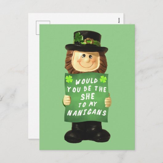 Shenanigans Feiertagspostkarte (Vorne/Hinten)