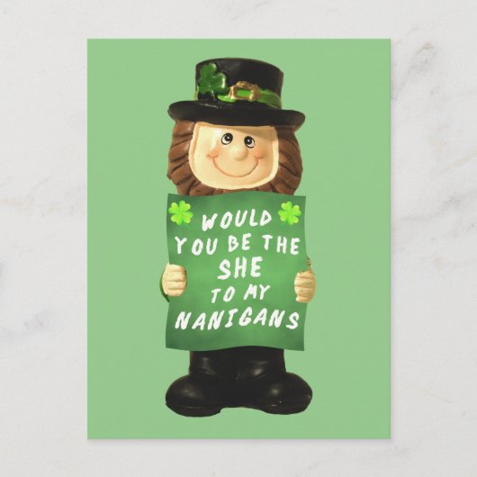 Shenanigans Feiertagspostkarte (Vorderseite)