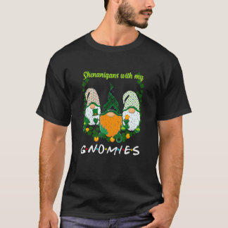 Shenanigans Gnomies St Patrick's Day Gnome Shamroc T-Shirt