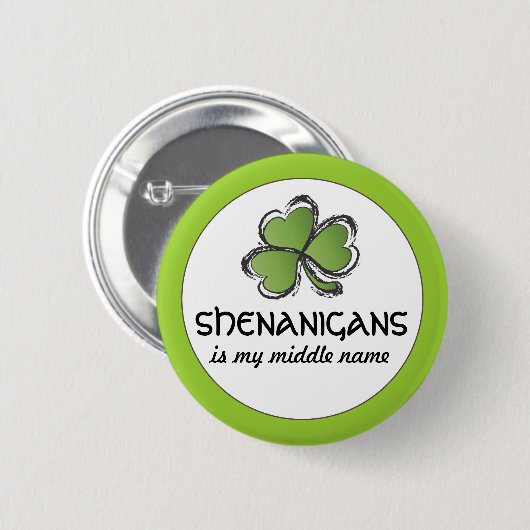 Shenanigans ist mein Name-Button Button (Vorne & Hinten)