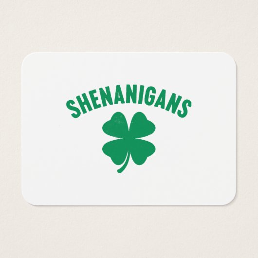 Shenanigans Kleeblatt St. Patrick's Day Retro (Vorderseite)