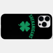 Shenanigans Kleeblatt St. Patrick's Day Retro Case-Mate iPhone Hülle (Rückseite (Horizontal))