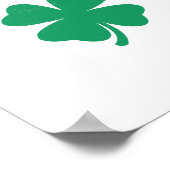 Shenanigans Kleeblatt St. Patrick's Day Retro Poster (Ecke)