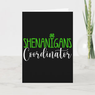 Shenanigans Koordinator Frohen St. Patrick's Day I Karte