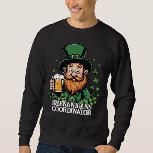 Shenanigans-Koordinator Fun Leprechaun Sweatshirt (Vorderseite)