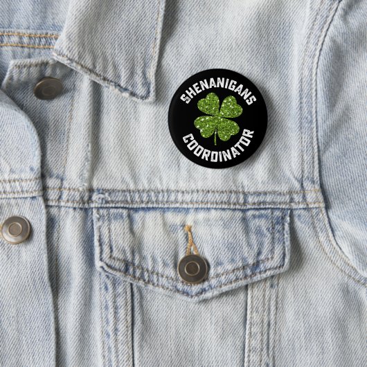 Shenanigans-Koordinator Funny St Patrick's Day Button (Beispiel)