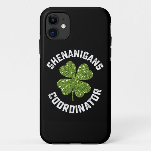 Shenanigans-Koordinator Funny St Patrick's Day Case-Mate iPhone Hülle (Rückseite)