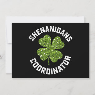 Shenanigans-Koordinator Funny St Patrick's Day Einladung
