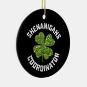 Shenanigans-Koordinator Funny St Patrick's Day Keramik Ornament (Rechts)