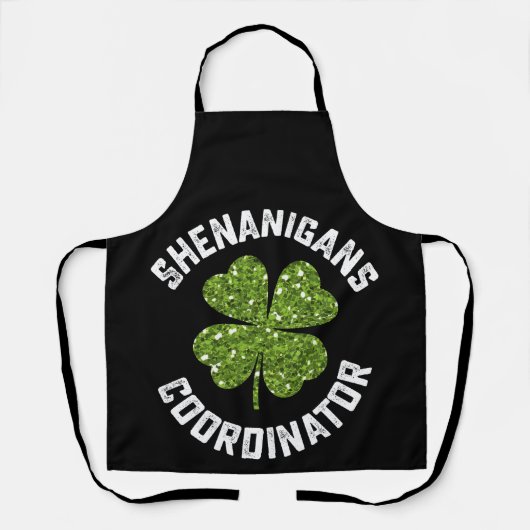 Shenanigans-Koordinator Funny St Patrick's Day Schürze (Vorderseite)