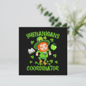 Shenanigans-Koordinator Funny Teacher St Patrick's (Stehend Vorderseite)