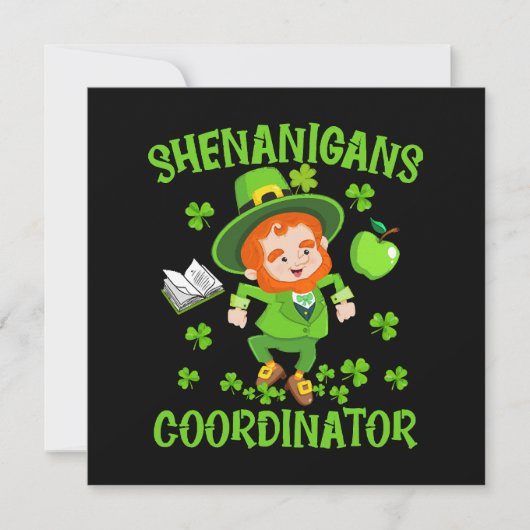 Shenanigans-Koordinator Funny Teacher St Patrick's (Vorderseite)