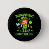 Shenanigans-Koordinator Funny Teacher St Patrick's Button (Vorderseite)