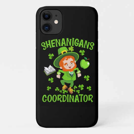 Shenanigans-Koordinator Funny Teacher St Patrick's Case-Mate iPhone Hülle (Rückseite)