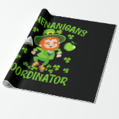 Shenanigans-Koordinator Funny Teacher St Patrick's Geschenkpapier (Ungerollt)