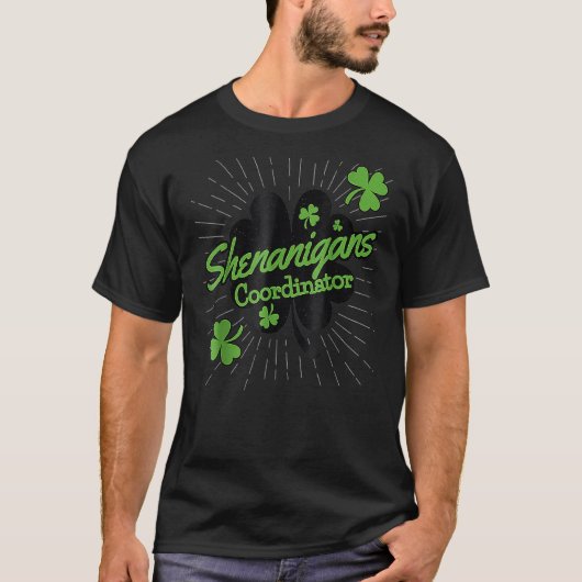 Shenanigans-Koordinator Funny Teacher St Patrick's T-Shirt (Vorderseite)
