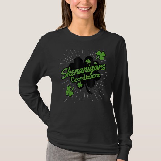 Shenanigans-Koordinator Funny Teacher St Patrick's T-Shirt (Vorderseite)