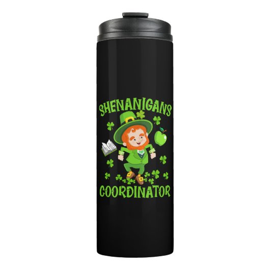 Shenanigans-Koordinator Funny Teacher St Patrick's Thermosbecher (Vorderseite)