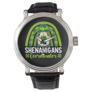 Shenanigans-Koordinator Gnomes St Patrick's Day Armbanduhr