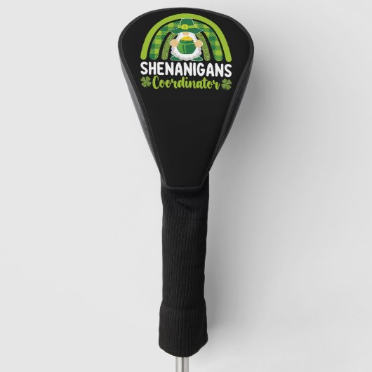 Shenanigans-Koordinator Gnomes St Patrick's Day Golf Headcover (Vorderseite)