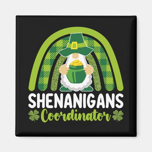 Shenanigans-Koordinator Gnomes St Patrick's Day Magnet (Vorne)