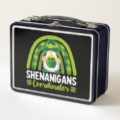 Shenanigans-Koordinator Gnomes St Patrick's Day Metall Brotdose (Vorderseite)