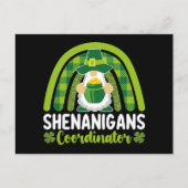 Shenanigans-Koordinator Gnomes St Patrick's Day Postkarte (Vorderseite)
