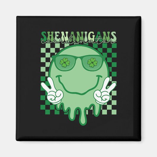 Shenanigans Koordinator Groovy St Patricks Day Män Magnet (Vorne)
