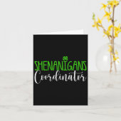 Shenanigans-Koordinator Happy St Patricks Day Iris Karte (Gelbe Blume)