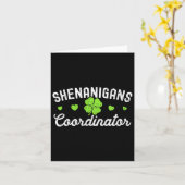 Shenanigans-Koordinator Happy St Patricks Day Teac Karte (Gelbe Blume)