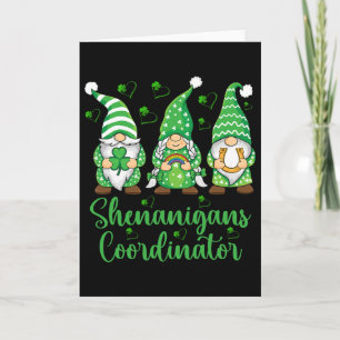 Shenanigans-Koordinator Irische Gnome - St. Patric Karte