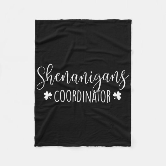 Shenanigans-Koordinator - Irischer St. Patricks Da Fleecedecke (Vorderseite)