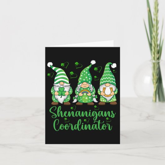 Shenanigans Koordinator Irish Gnomes - St Patricks Karte (Vorderseite)
