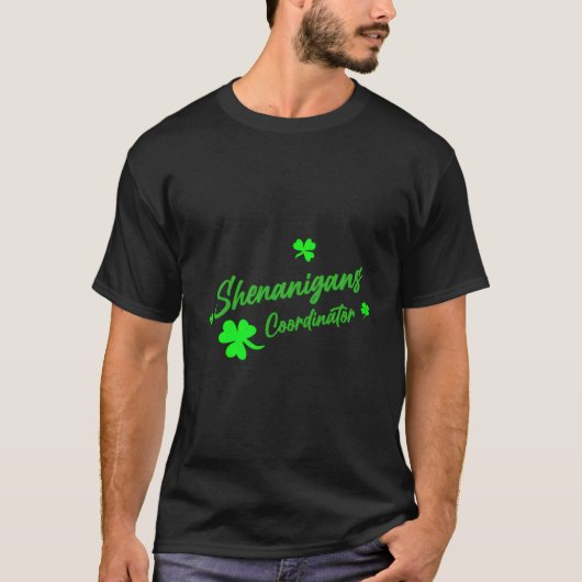 Shenanigans-Koordinator-Lehrer St. Patrick's Day T-Shirt (Vorderseite)