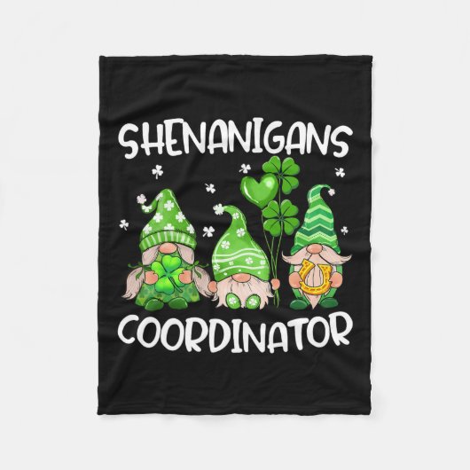 Shenanigans Koordinator Niedlich Gnomes Lehrer St Fleecedecke (Vorderseite)