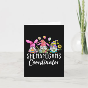 Shenanigans-Koordinator Osterfest Bunny Gnomes Rab Karte