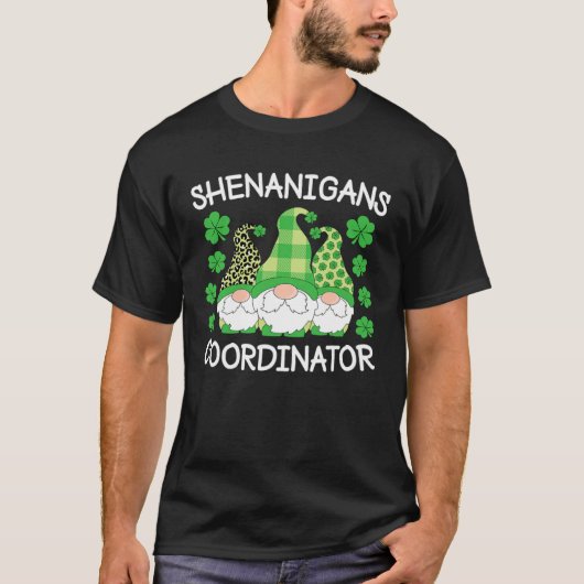 Shenanigans Koordinator St Patrick s Day Gnomes Gr T-Shirt (Vorderseite)