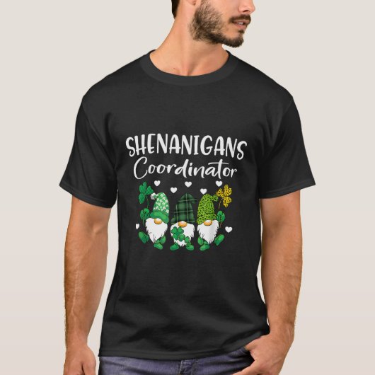Shenanigans Koordinator St Patricks Day Gnomes Gre T-Shirt (Vorderseite)
