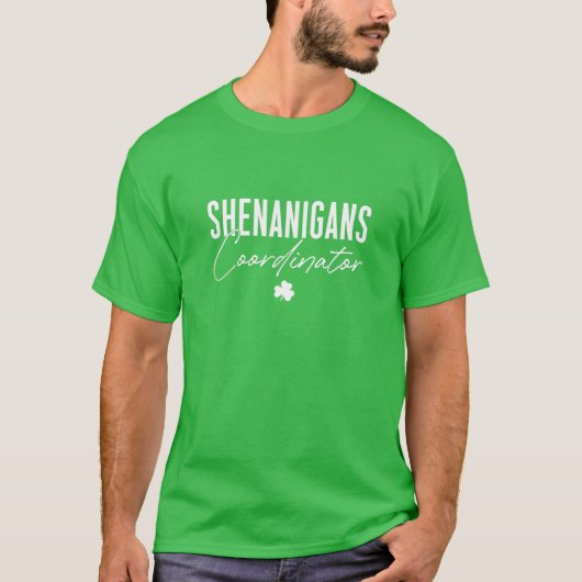 Shenanigans-Koordinator St Patrick's Day Irish T-Shirt (Vorderseite)