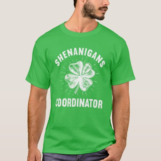 Shenanigans-Koordinator St Patrick's Day Irish Tea T-Shirt (Vorderseite)