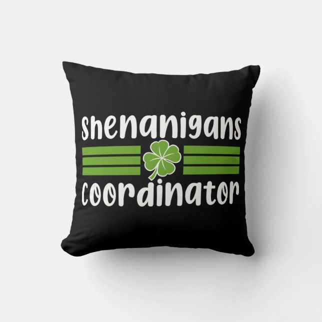Shenanigans-Koordinator St. Patrick's Day Kissen (Vorderseite)