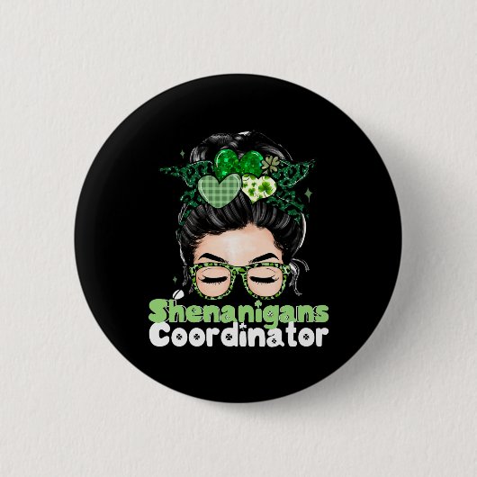 Shenanigans-Koordinatorin St Patricks Day Frauen 1 Button (Vorderseite)