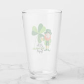 Shenanigans Leprechaun Kleeblatt St Patrick's Day Glas (Rückseite)
