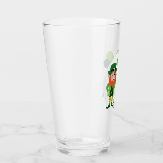 Shenanigans Leprechaun Kleeblatt St Patrick's Day Glas (Rechts)