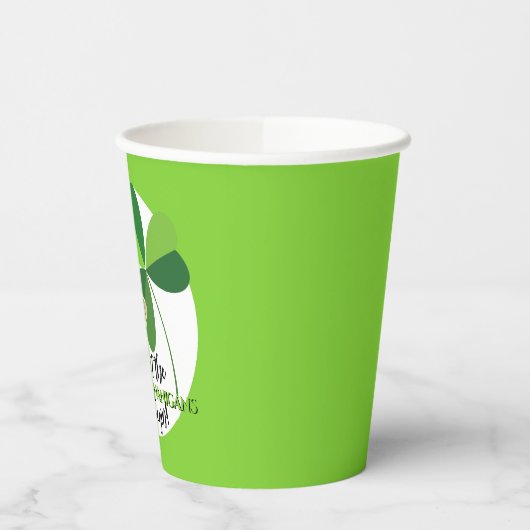 Shenanigans Leprechaun Kleeblatt St Patrick's Day Pappbecher (Links)